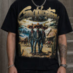 Alien Cowboy Trio Graphic Tee – 350g Streetwear
