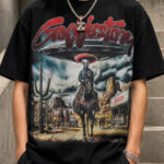 Alien Cowboy Rider Graphic Tee – 350g Streetwear