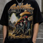 Alien Cowboy Desert Trio Graphic Tee – 350g Streetwear