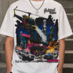 GODSPEED Night City Helicopter Graphic Tee – 350g Streetwear