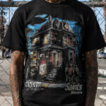 Saints Sinners Haunted House Graphic Tee – 350g Streetwear