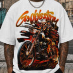 GODSPEED Skeleton Biker Graphic Tee – 350g Streetwear