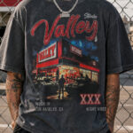 VALLEY STUDIO Tank Night Vibes Graphic Tee – 350g Streetwear