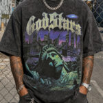 GODSPEED Flooded Liberty UFO Graphic Tee – 350g Streetwear